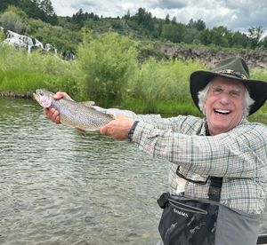 Henry Winkler met een vis